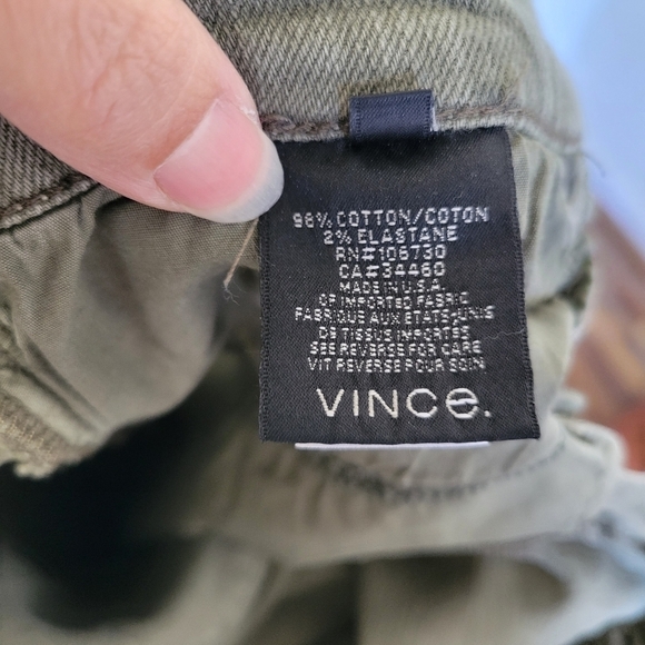 VINCE Relaxed Mason Rolled Skinny Jeans in Destructed Hunter Size 26 - Picture 12 of 13